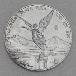 Silbermünze 1/4oz "Libertad" 2001 (Mexiko) - Miniaturansicht 1