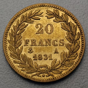 Goldmünze 20 Francs "Louis Philippe I." 1830/31 (Frankreich) - Miniaturansicht 2