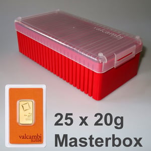 Goldbarren 25x 20g VALCAMBI (Masterbox) - Hauptansicht