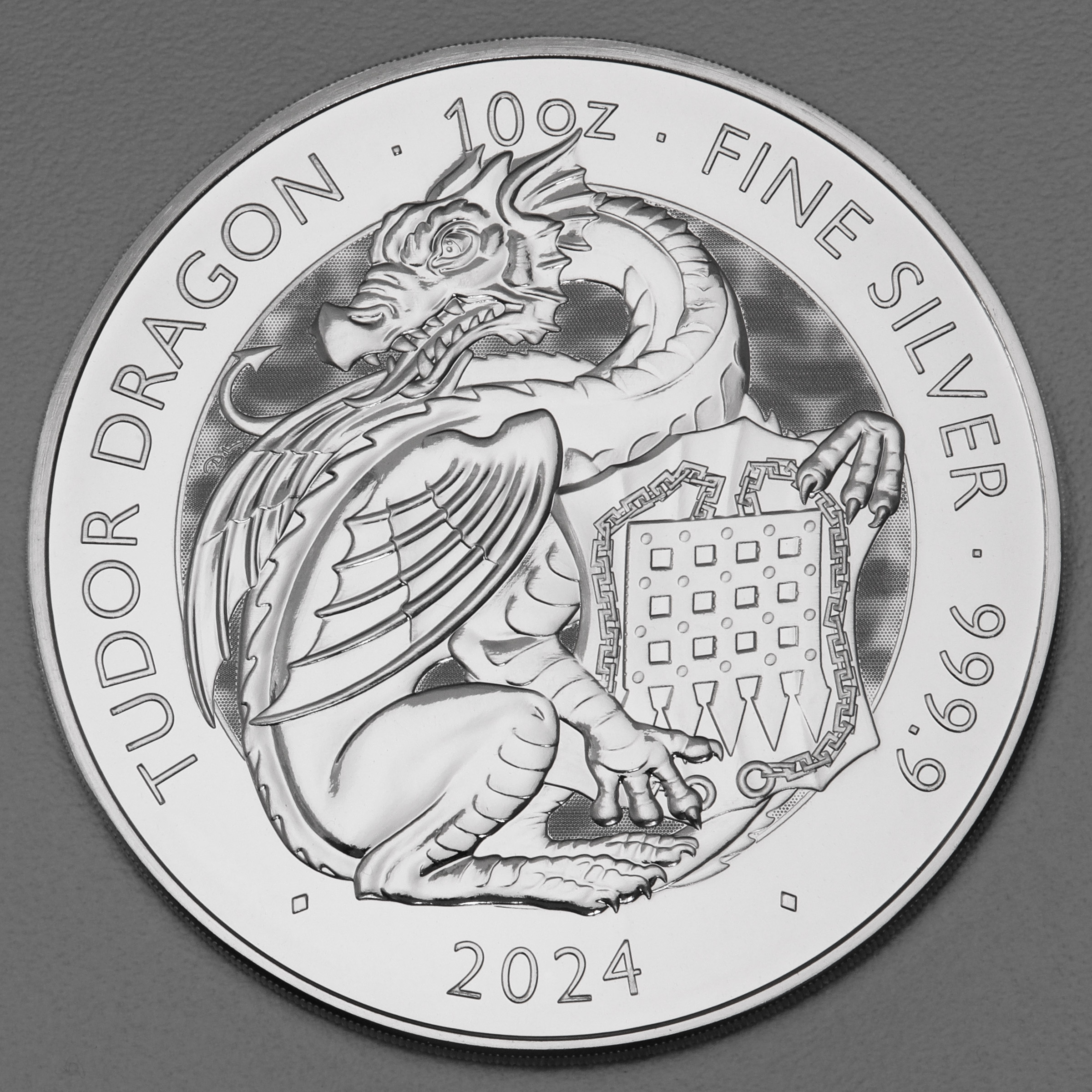 Silbermünze 10oz "Tudor Dragon" 2024 Royal Tudor Beasts (Großbritannien) - Hauptansicht
