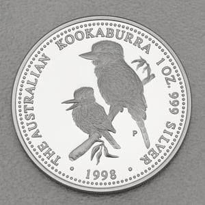 Silbermünze 1oz "Kookaburra" 1998 (PP) (Australien) - Miniaturansicht 1