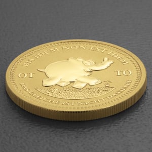 Goldmünze 1oz "Bis Idem Non Est Idem" 2024 Ottifanten – Ottirand (Tuvalu) - Miniaturansicht 3