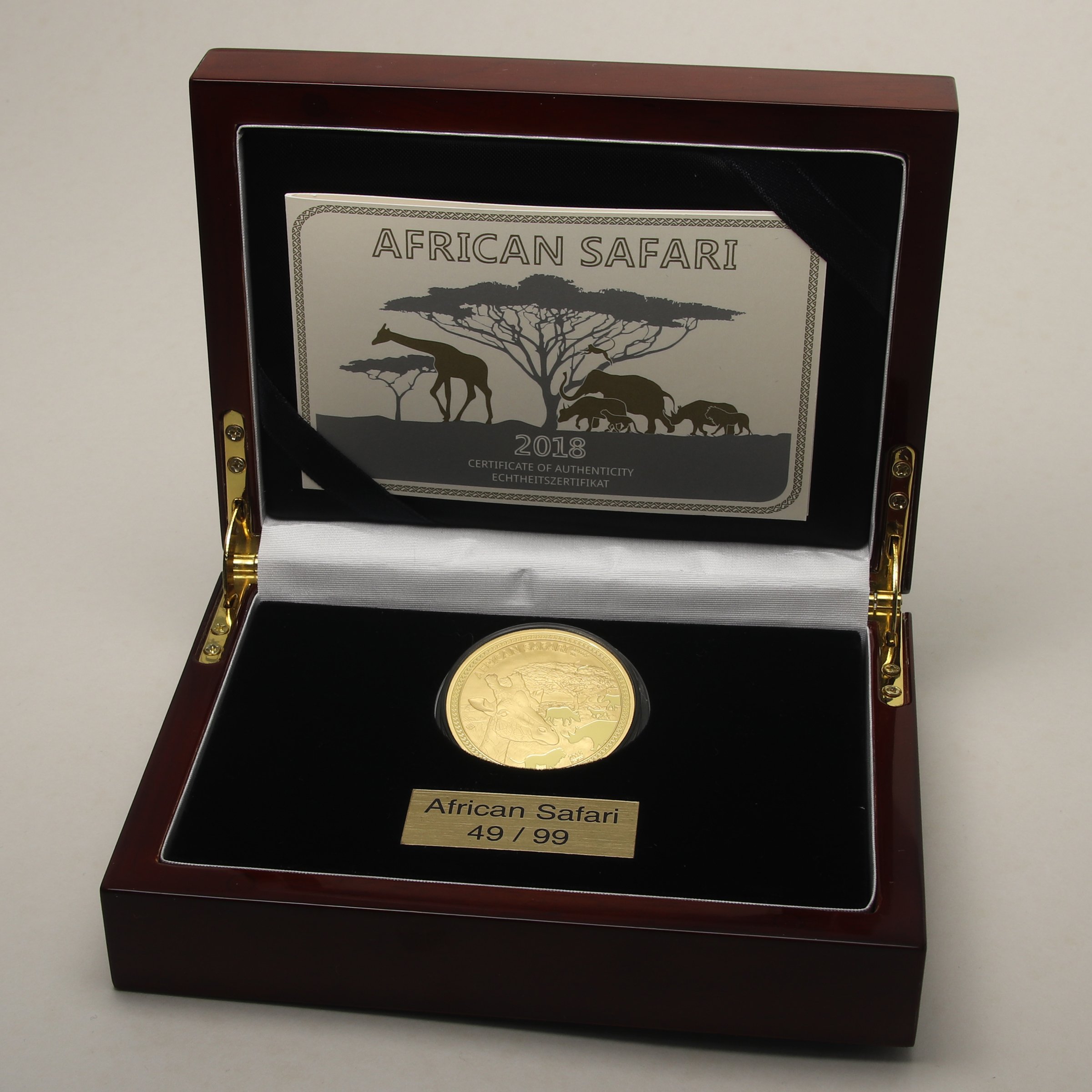 Goldmünze 1oz "Giraffe" 2018 African Safari (Tschad) - Detailansicht 2