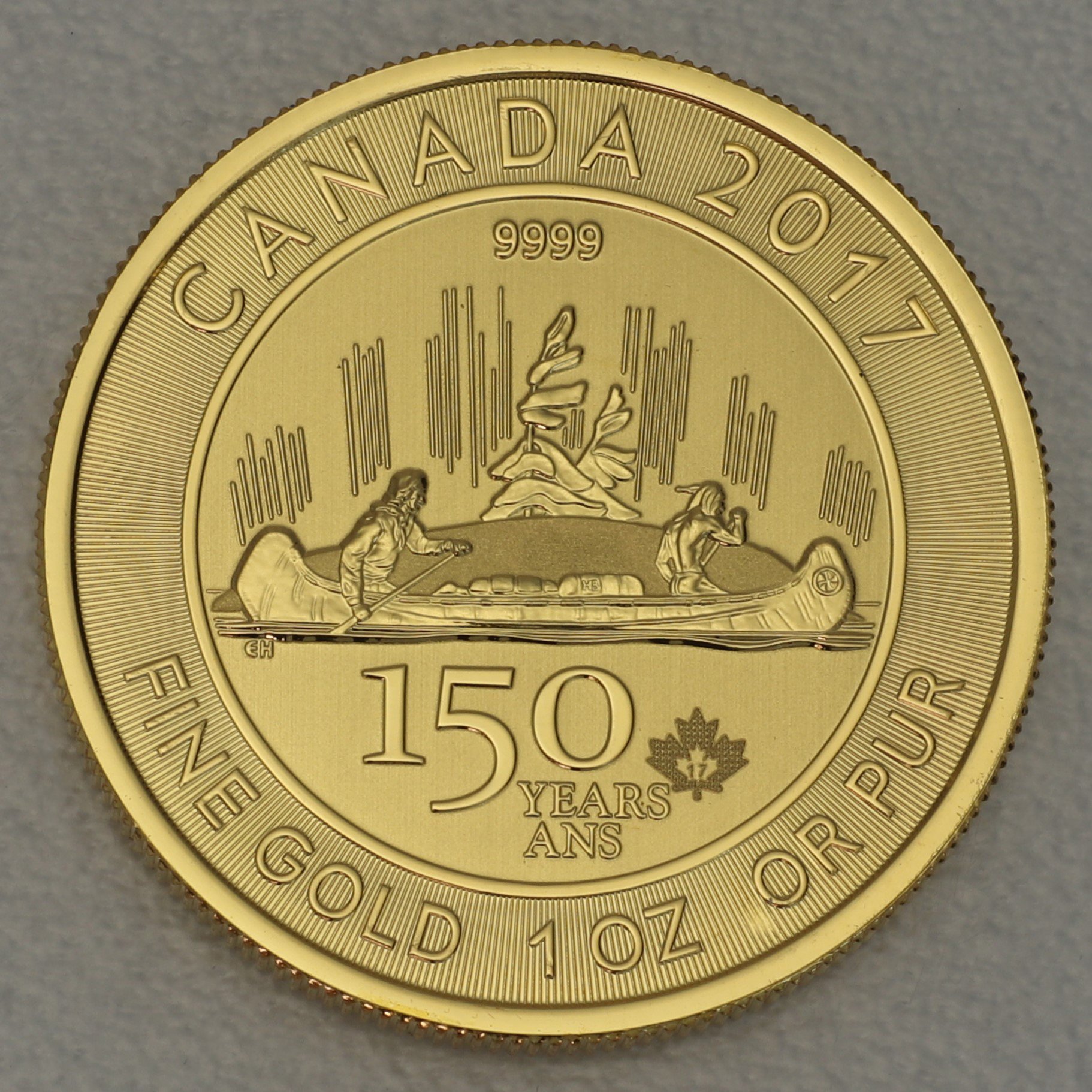 Goldmünze 1oz "Voyageur" 2017 150-jähriges Bestehen von Kanada (Kanada) - Hauptansicht