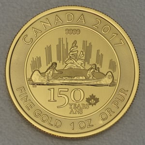 Goldmünze 1oz "Voyageur" 2017 150-jähriges Bestehen von Kanada (Kanada) - Hauptansicht