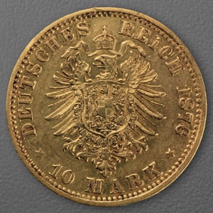 Goldmünze 10 Mark "Stadtwappen Hamburg" 1876-J J.209 (Hamburg) - Miniaturansicht 2
