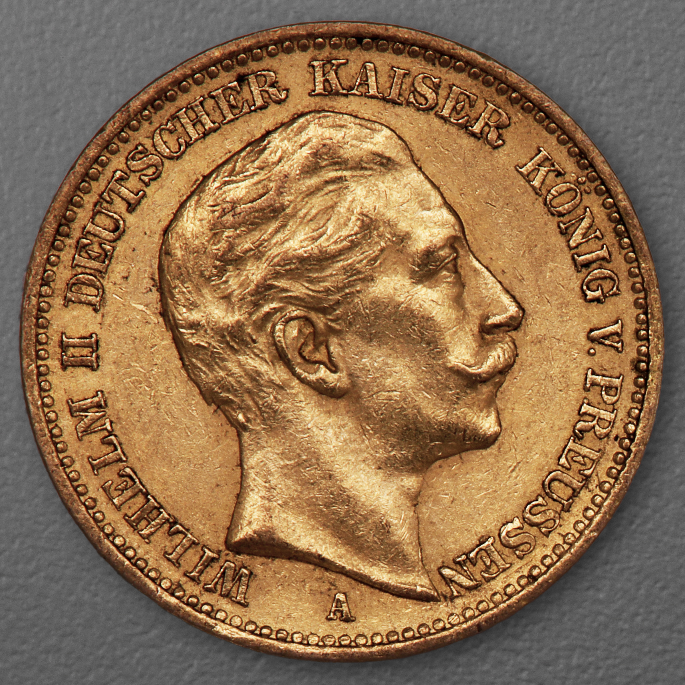 Goldmünze 20 Mark "Wilhelm II." 1898-A J.252 (Preußen) - Hauptansicht