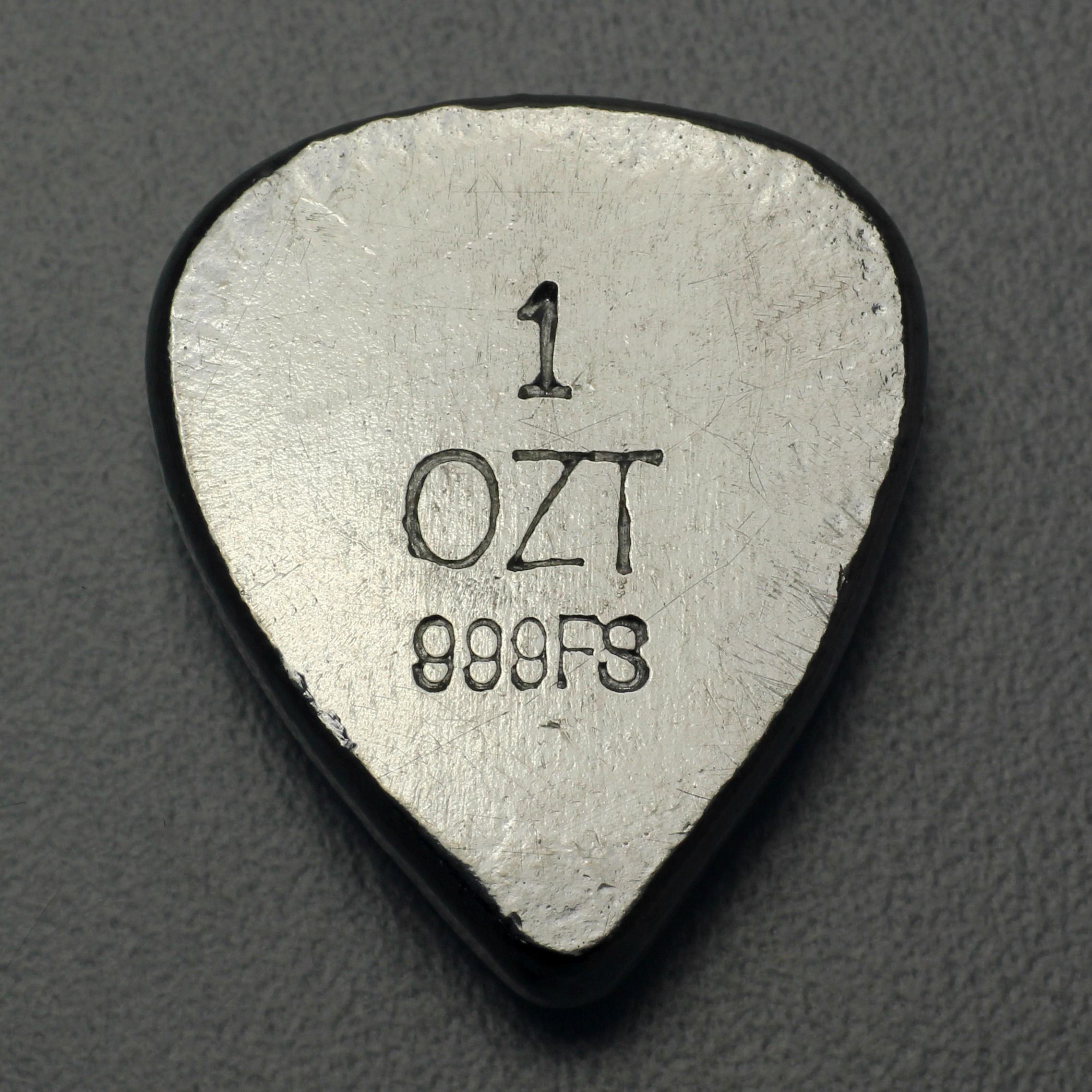 Silber 3-D Barren "Plektrum" 1oz, gegossen - Detailansicht 1