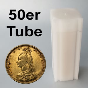 Goldmünze 50 x 1 Sovereign "Victoria" verschiedene Jahrgänge Krone Tube (Großbritannien) - Hauptansicht