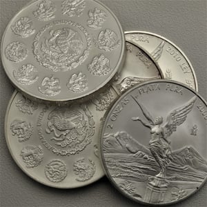 Silbermünze "Libertad" (Junk-Bag) 5x 2oz (Mexiko) - Miniaturansicht 2