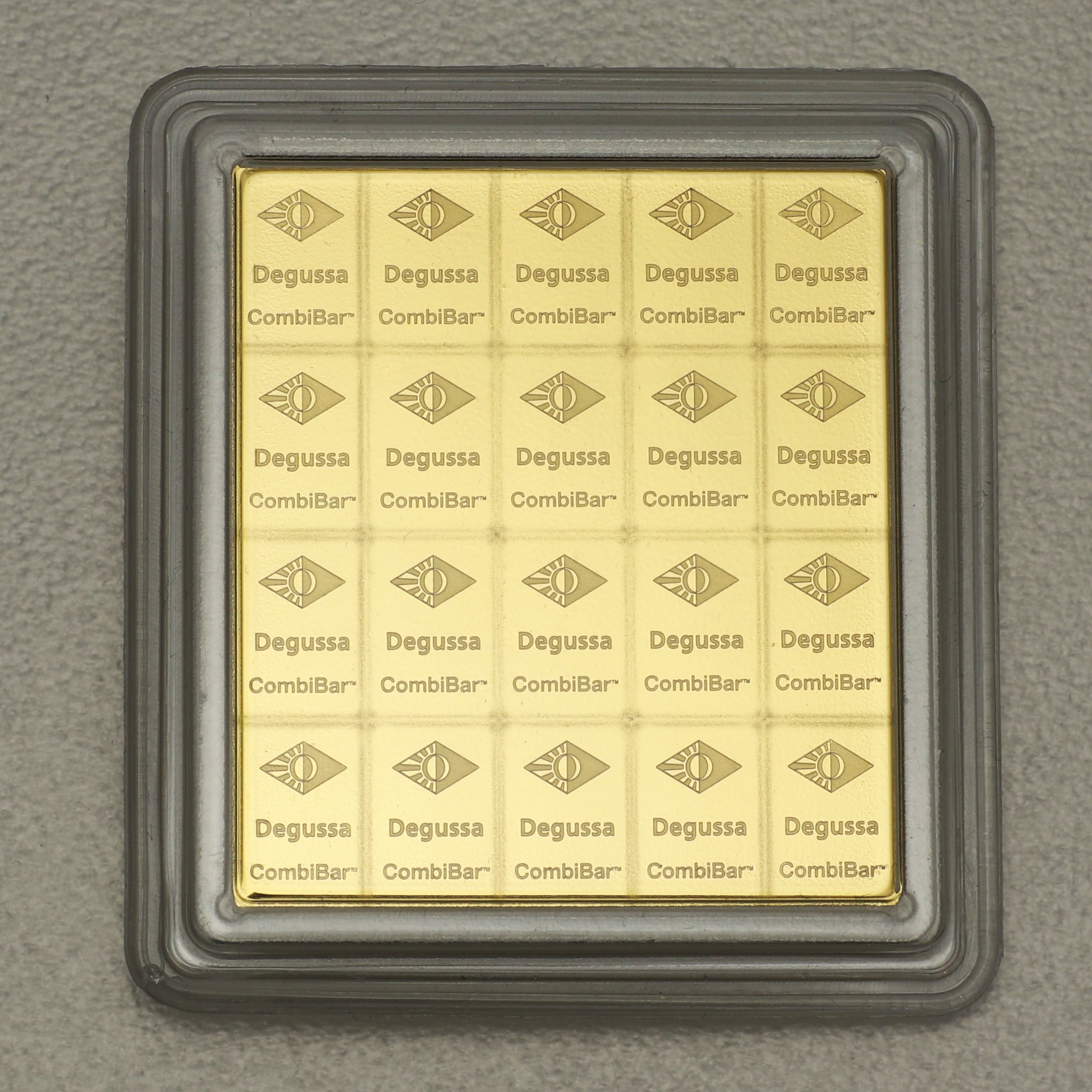 Goldtafel DEGUSSA (20x 1g Au) "CombiBar" - Detailansicht 2