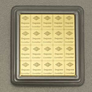 Goldtafel DEGUSSA (20x 1g Au) "CombiBar" - Miniaturansicht 3