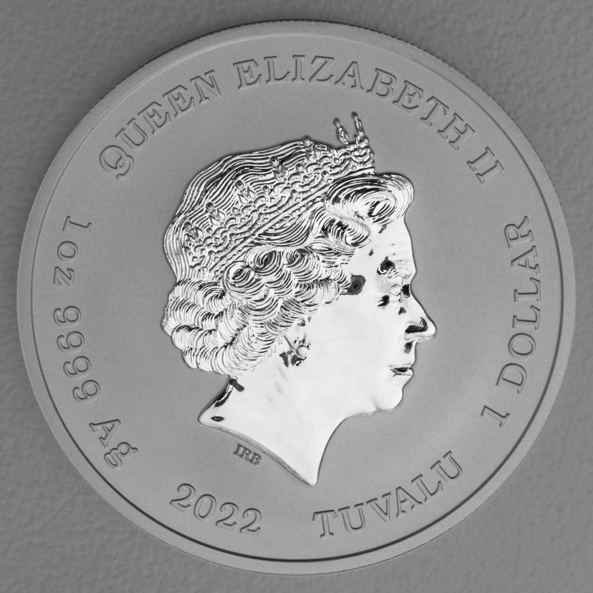 Silbermünze 1oz "Simpsons Season s Greetings" 2022 diff. The Simpsons (Tuvalu) - Detailansicht 1