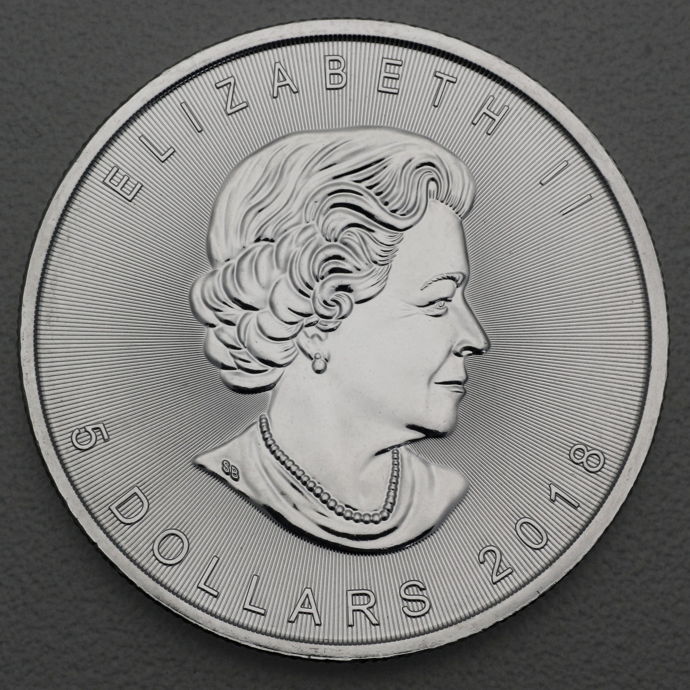Silbermünze 1oz "Maple Leaf Incuse" 2018 (Kanada) - Detailansicht 1