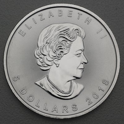 Silbermünze 1oz "Maple Leaf Incuse" 2018 (Kanada) - Miniaturansicht 2