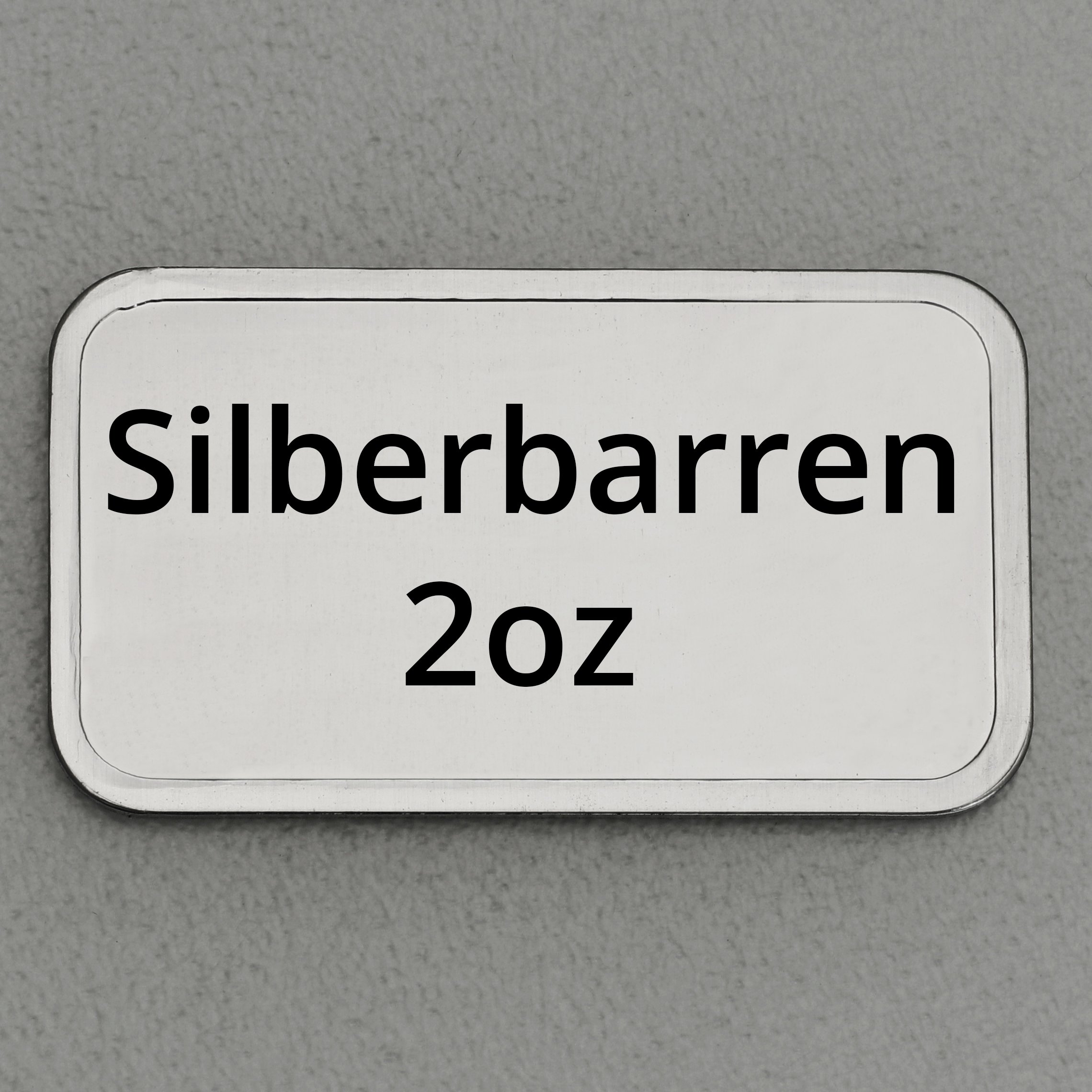 Silberbarren 2oz (Resale) - Hauptansicht