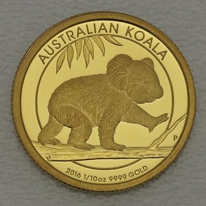 Goldmünze 1/10oz "Koala" 2016 (Australien) - Hauptansicht