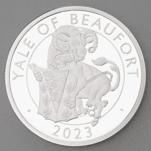 Silbermünze 2oz "Yale of Beaufort" 2023 (PP) Royal Tudor Beasts 19% (Großbritannien) - Hauptansicht