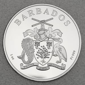 Platinmünze 1oz "Flamingo 2021" (Barbados) - Miniaturansicht 2