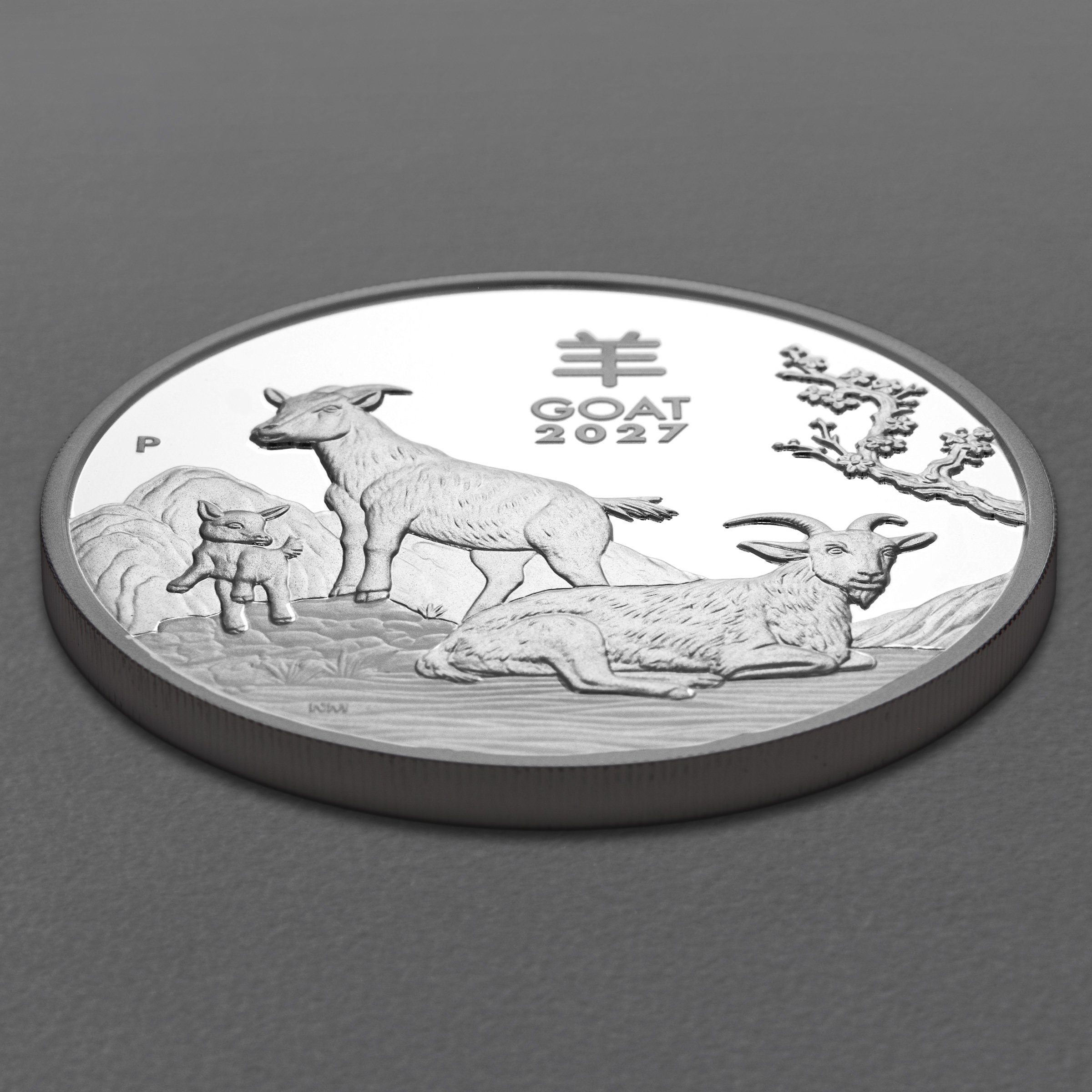 Silbermünze 1/2oz + 1oz + 2oz "Ziege" 2027 (PP) Set 3-teilig Lunar III (Australien) - Detailansicht 11