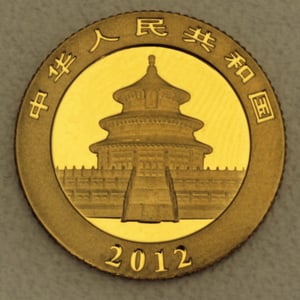 Goldmünze 1/10oz "Panda" 2012 (China) - Miniaturansicht 2