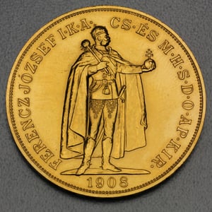 Goldmünze 100 Korona "Franz Joseph I." 1908 Nachprägung (Ungarn-Österreich) - Hauptansicht