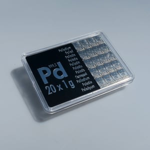 Palladiumtafel (20x 1g Feinpalladium) "CombiBar" - Miniaturansicht 2