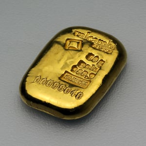 Goldbarren 50g VALCAMBI gegossen - Miniaturansicht 2