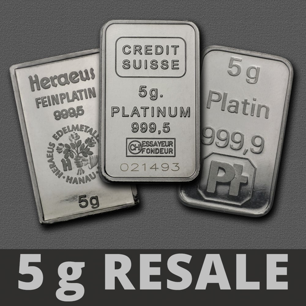 Platinbarren 5g (Resale) - Hauptansicht