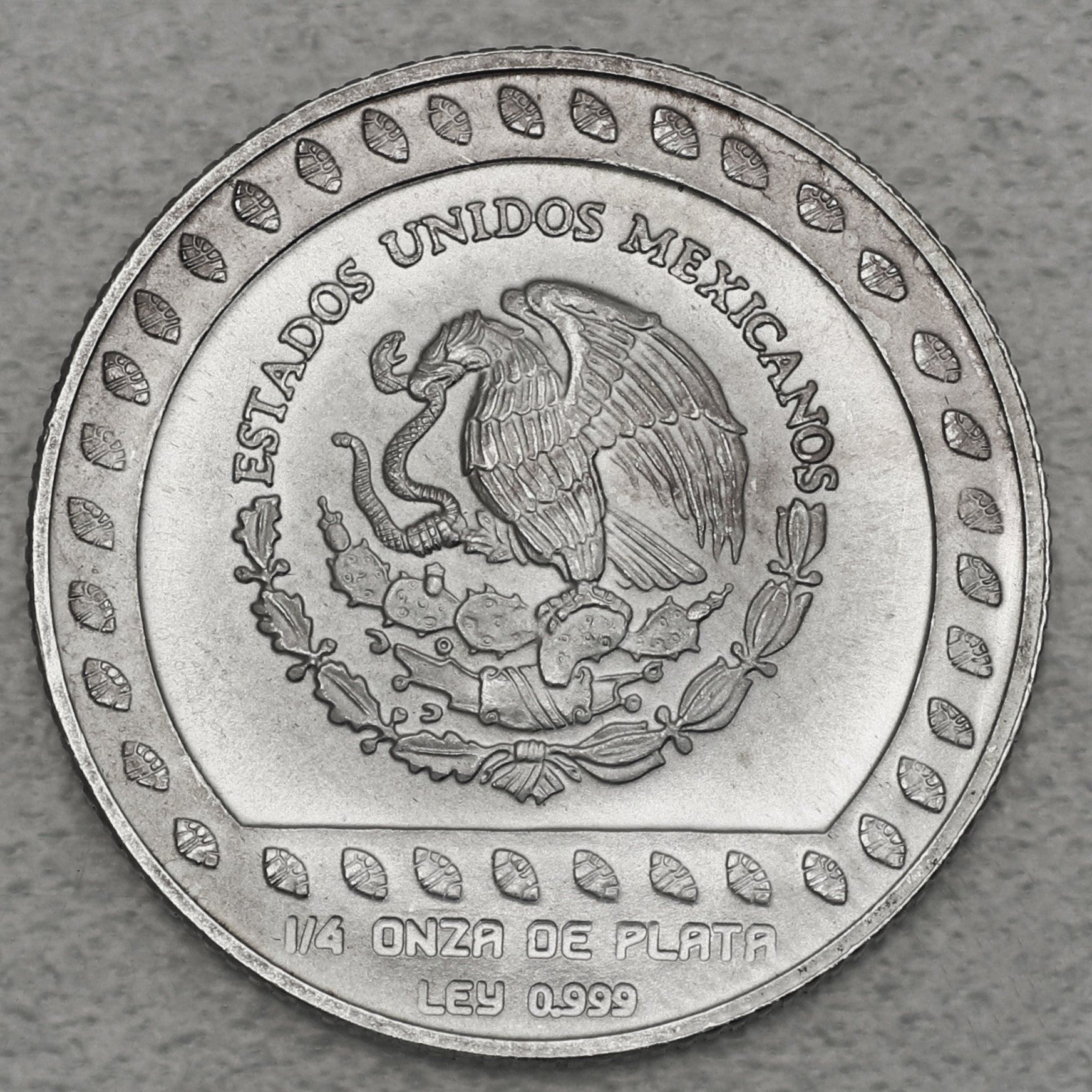Silbermünze 1/4oz "Guerrero Aguila" 1992 Präkolumbische Kulturen – Azteken (Mexiko) - Detailansicht 1