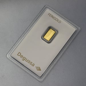 Goldbarren 1g DEGUSSA, im Blister - Miniaturansicht 3