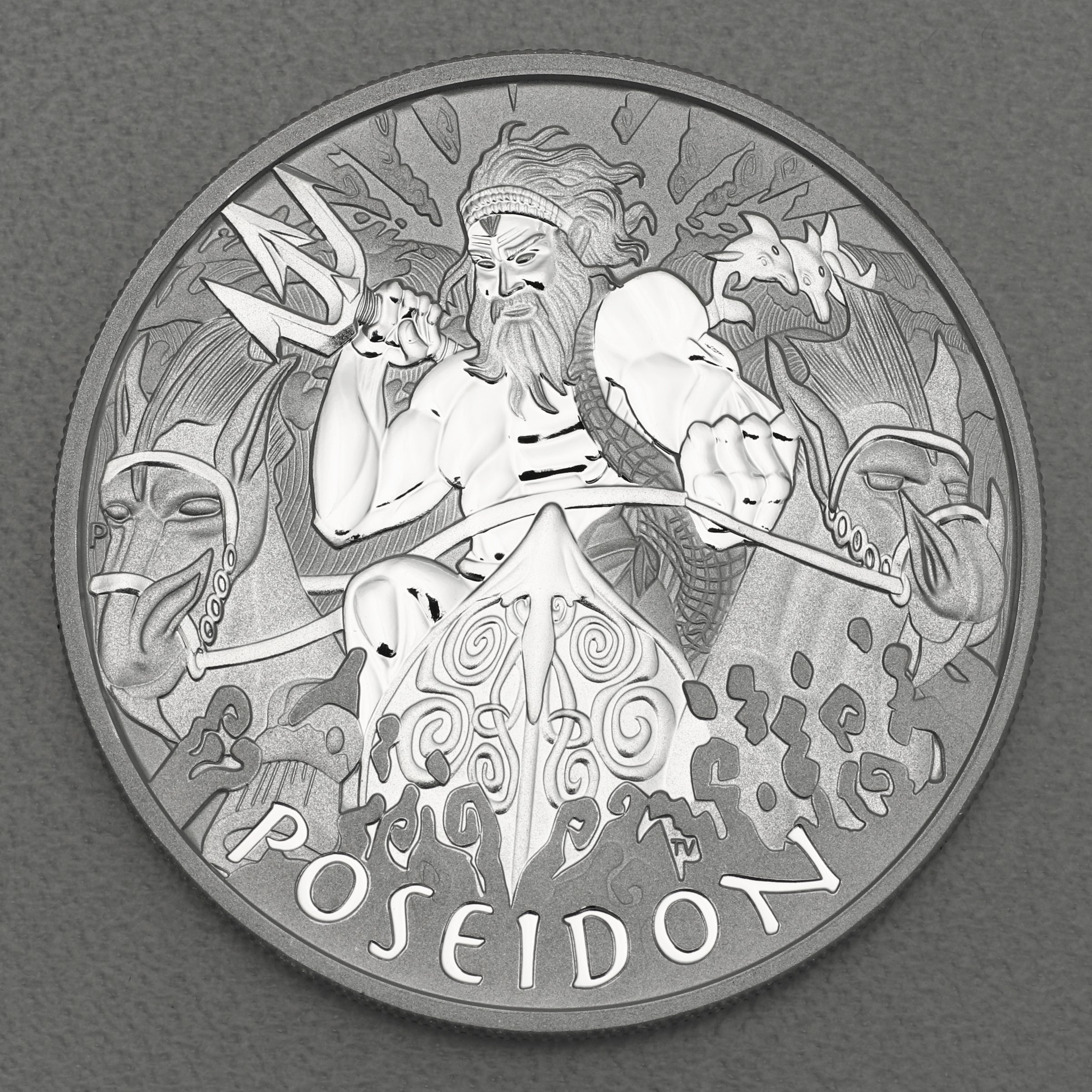 Silbermünze 1oz "Poseidon" 2021 Gods of Olympus (Tuvalu) - Hauptansicht