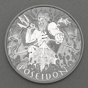 Silbermünze 1oz "Poseidon" 2021 Gods of Olympus (Tuvalu) - Hauptansicht