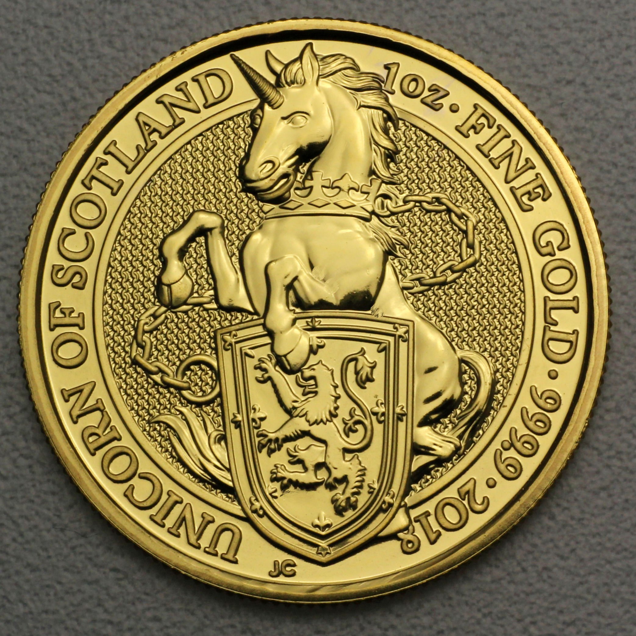 Goldmünze 1oz "Unicorn of Scotland" 2018 The Queen s Beasts (Großbritannien) - Hauptansicht