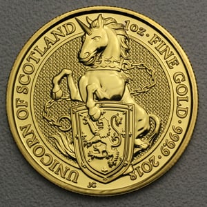 Goldmünze 1oz "Unicorn of Scotland" 2018 The Queen s Beasts (Großbritannien) - Hauptansicht
