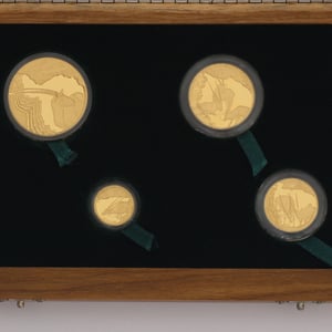 Goldmünzen "The Oryx" 2001 Natura Set 4-teilig Monarchs of Africa (Südafrika) - Miniaturansicht 4