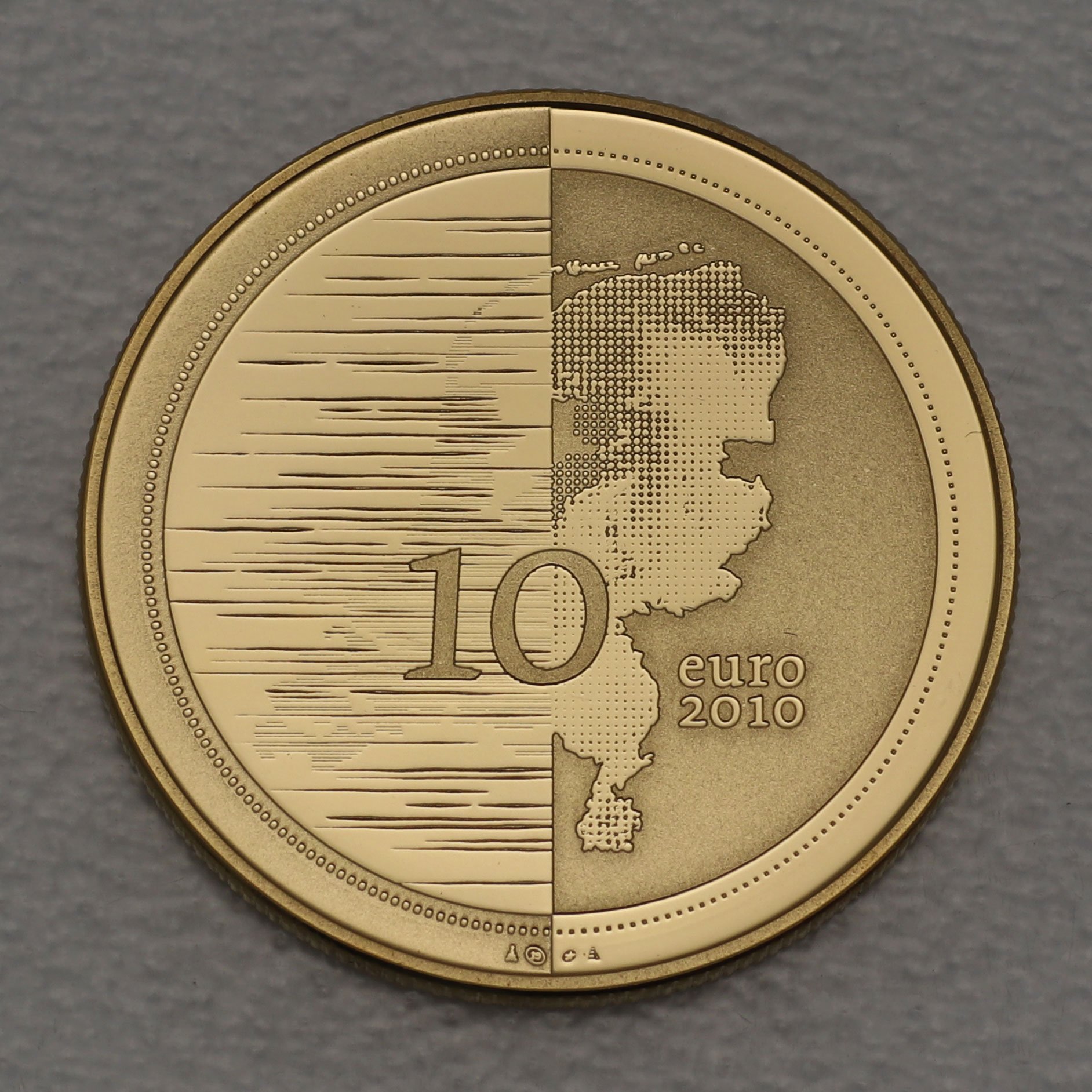 Goldmünze 10 Euro "Wasserland-Zehner" 2010 (Niederlande) - Hauptansicht