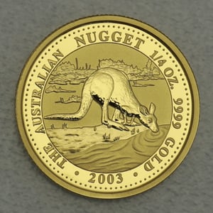 Goldmünze 1/4oz "Känguru" 2003 Australian Nugget (Australien) - Hauptansicht