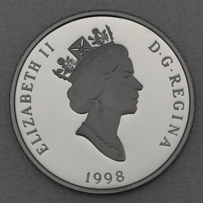 Platinmünze 1oz "Grey Wolf" 1998 Wildlife Canada (Kanada) - Miniaturansicht 2