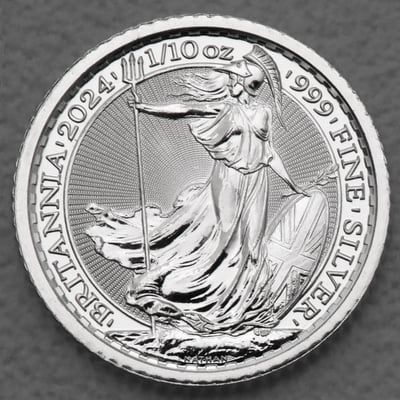 Silbermünze 1/10oz "Britannia" versch. Jahrgänge diff. (Großbritannien) - Hauptansicht