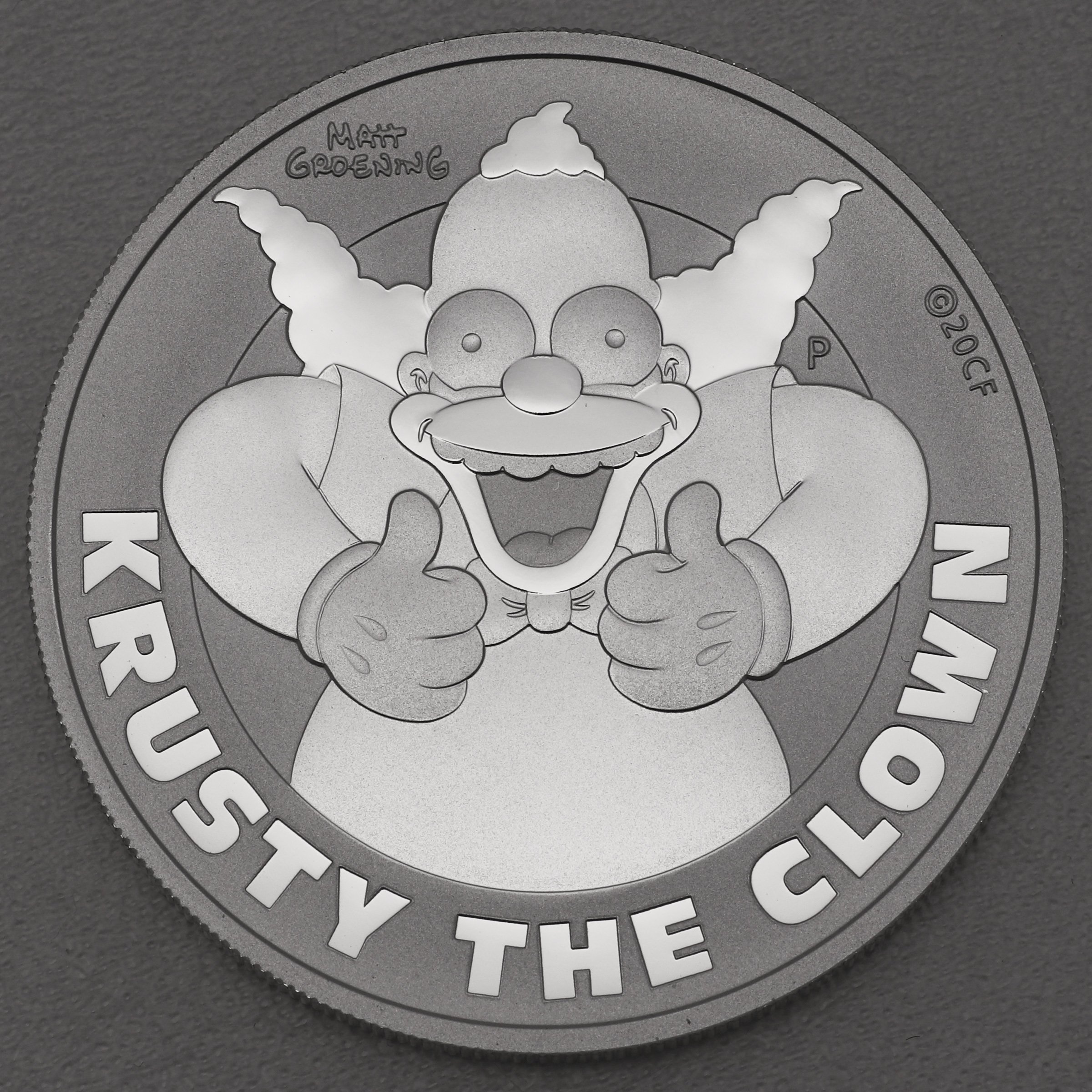 Silbermünze 1oz "Krusty the Clown" 2020 The Simpsons (Tuvalu) - Hauptansicht