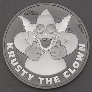 Silbermünze 1oz "Krusty the Clown" 2020 The Simpsons (Tuvalu) - Hauptansicht