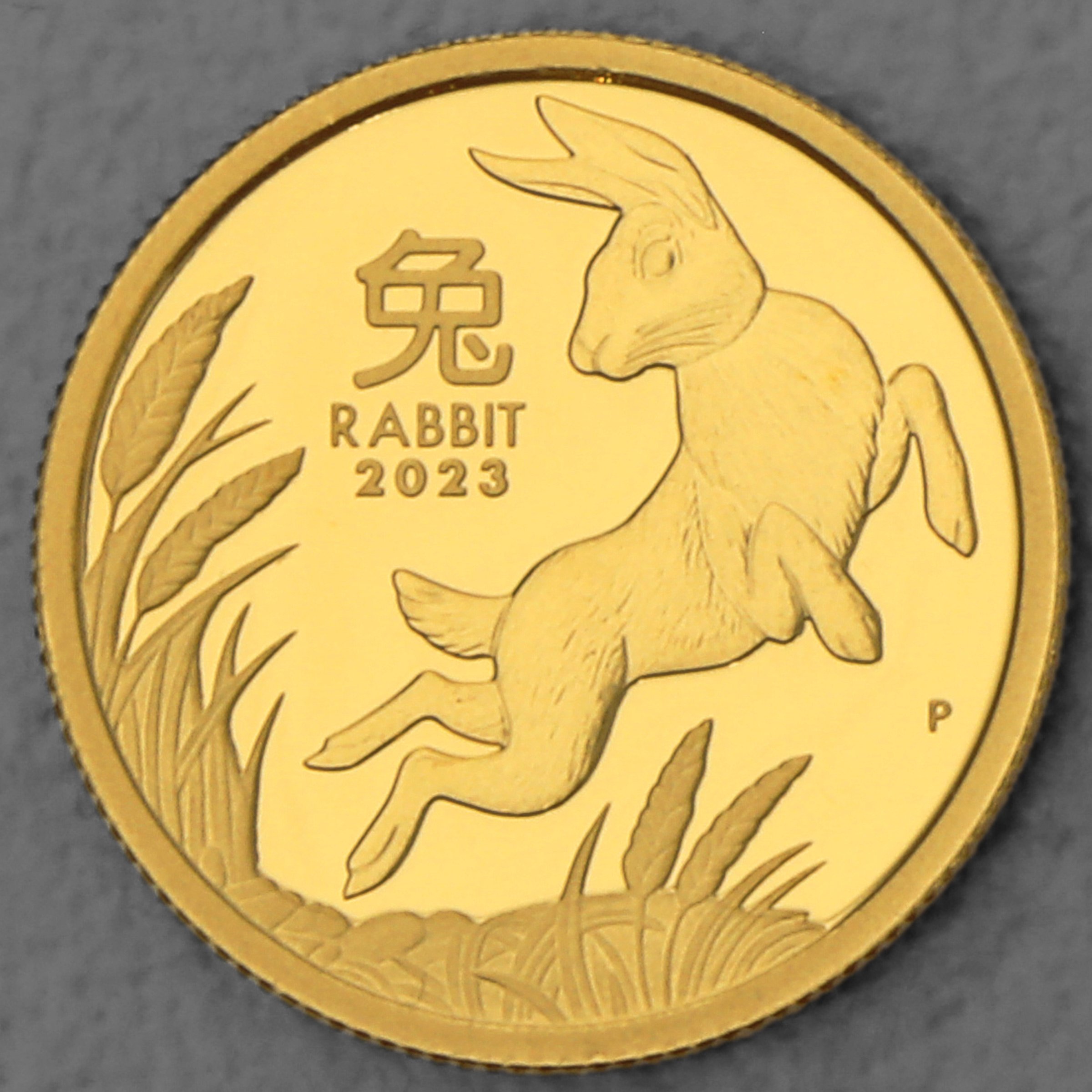 Goldmünze 1/10oz "Hase" 2023 (PP) Lunar III – Year of the Rabbit (Australien) - Hauptansicht