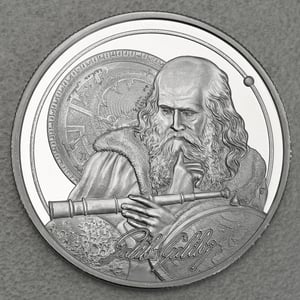 Silbermünze 1oz "Galileo" 2021 Icons of Inspiration (Niue) - Miniaturansicht 1