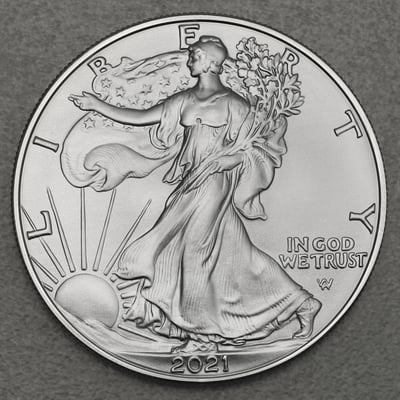 Silbermünze 1oz "American Eagle" 2021 Typ 2 diff. (USA) - Miniaturansicht 2
