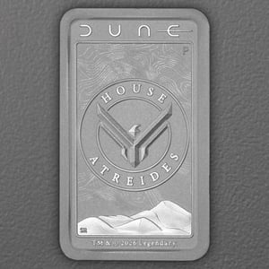 Silberbarren 10g THE PERTH MINT "Dune – House Atreides" geprägt - Hauptansicht