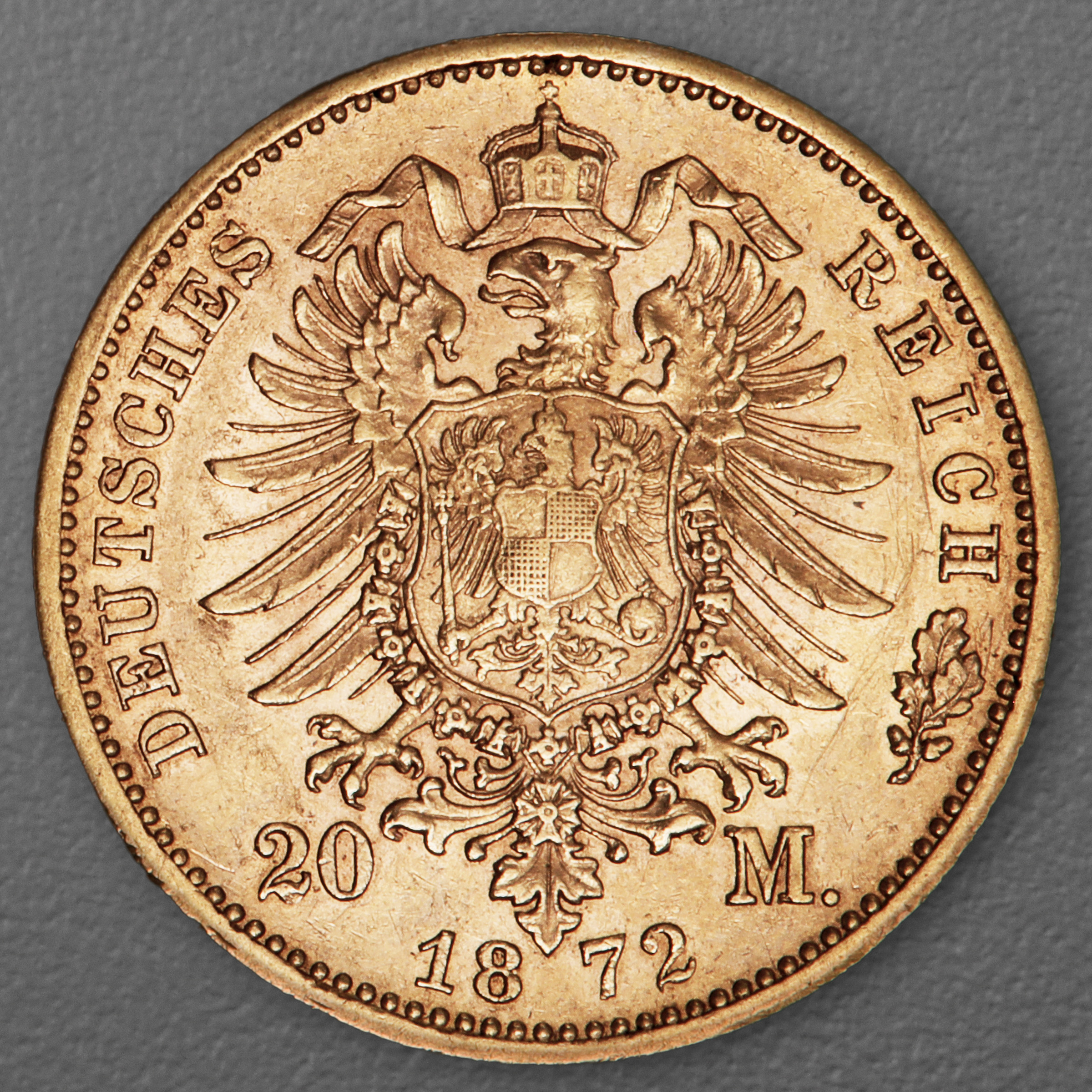 Goldmünze 20 Mark "Karl" 1872-F J.290 (Württemberg) - Detailansicht 1