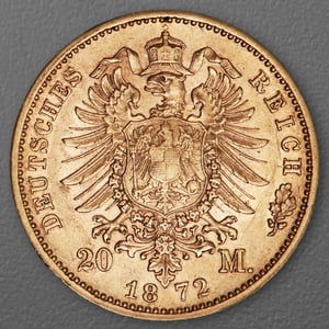 Goldmünze 20 Mark "Karl" 1872-F J.290 (Württemberg) - Miniaturansicht 2