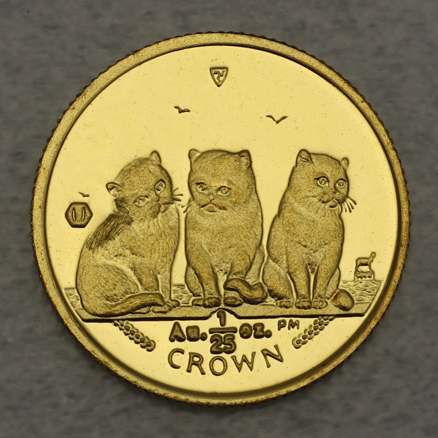 Goldmünze 1/25oz "Exotic Shorthair Kittens" 2006 Cats (Isle of Man) - Hauptansicht