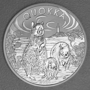Silbermünze 1oz "Quokka" 2024 (Australien) - Miniaturansicht 1